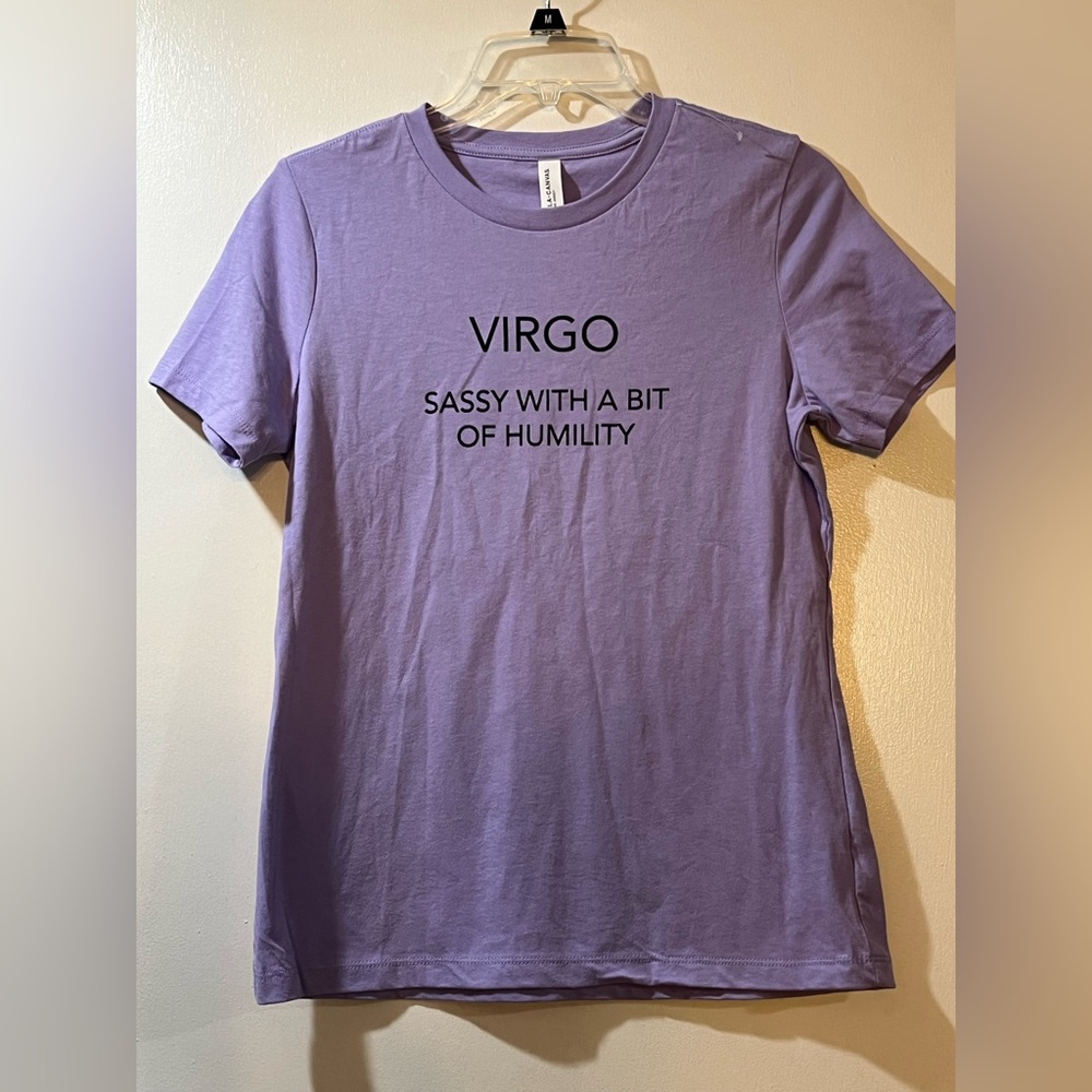 Women’s Purple Virgo Graphic Tee Sz Small